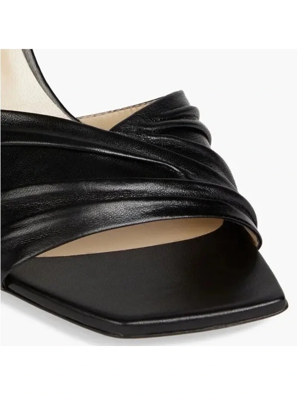 Jimmy Choo Basil Ankle Strap High Heel Black Sandals, Size 35 NEW in Box+DustBag